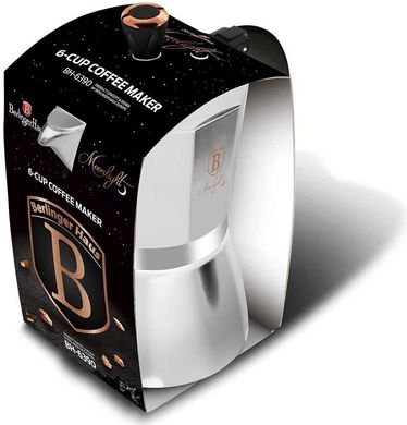 Гейзерна кавоварка Berlinger Haus Moonlight Edition BH 6390 - 300 мл, 6 чашок
