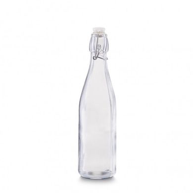 Бутылка с застежкой ZELLER 19712 - 500 мл., Ø7х27,5см, стекло, Прозрачный