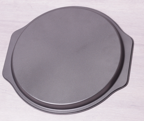 Форма для випікання піци Kamille KM-6015 - 35*33.5*2.5 см, із вуглецевої сталі