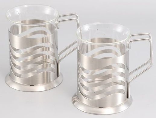 Набір скляних чашок для кави GIPFEL GLACIER-TOULOUSE 7181 - 200мл