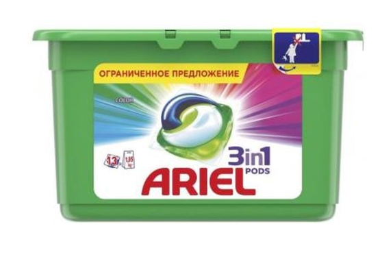 Капсулы для стирки Ariel 3 в 1 Color 13х27 г (8001090762634)