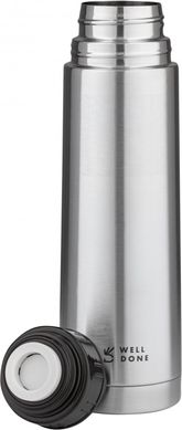 Термос вакуумный Well Done (WD-7105S) - 0.5 л, серый