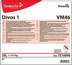 Засіб з низьким вмістом фосфору для видалення нальоту з мембран Diversey Divos 1 VM46 W1779 7516896 - 20 л