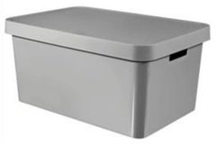 Коробка с крышкой "Инфинити" Curver 01721 - 45л,серый