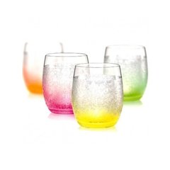Набор стаканов для сока Bohemia Neon Frozen 25180/D4939/300 - 300 мл, 4 шт