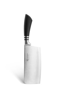 Набір ножів з топоріком, ножицями та мусатом Edenberg EB-941 - 8 пр/чорні ручки