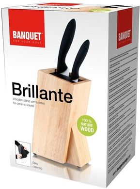 Подставка для ножей Banquet 25CK01PW05B - 24.5 х 12 х 16 см