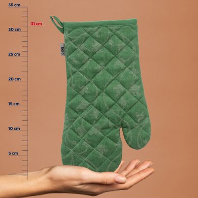 Прихватка-рукавиця KELA Cora (12817) - 31x18 см, зелений візерунок
