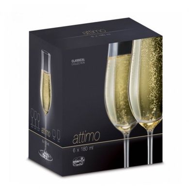 Набір бокалів для шампанських вин Bohemia Attimo 40807/6 - 180мл, 6шт