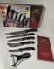 Набір ножів з антибактеріальним мармуровим покриттям Zillinger ZL-833 - 6шт.