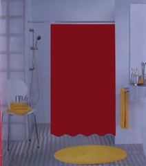 Шторка для ванной BIO - красная, 180х200