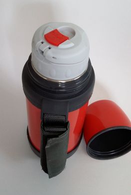 Вакуумний термос із ручкою Con Brio СВ-328 - 0,6л, Червоний