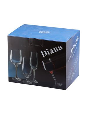 Набір келихів для вина Bohemia Diana 40157/150 - 150 мл, 6 шт