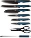 Набір ножів з підставкою Berlinger Haus Metallic Line Aquamarine Edition BH-2687 - 8 предметів