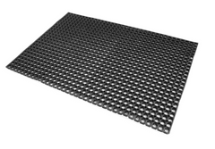 Ячеистый резиновый рулонный ковер Политех DRH 101N - 1000х1500х16мм, черный, 100х150