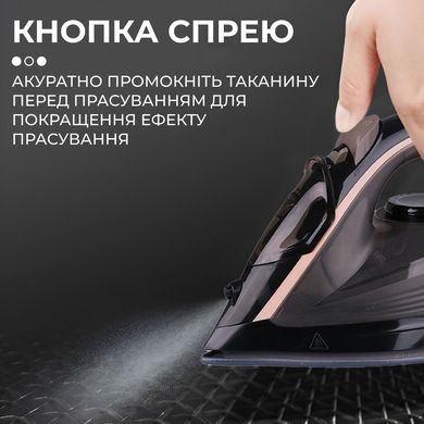 Праска парова з антипригарним покриттям 2000 Вт праска керамічна з системою самоочищення SOKANY SK-YD-2098