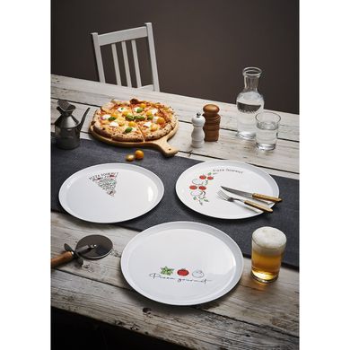 Тарелка круглая для пиццы Bormioli Rocco Ronda Gourmet Pomodoro (401321FAM121143) - 33 см