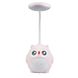 Лампа настільна дитяча акумуляторна з USB 4.2 Вт сенсорний настільний світильник Сова CS-289 Рожевий