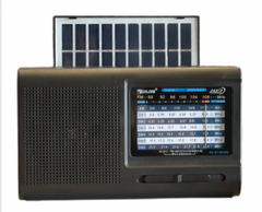 Радіоприймач із вбудованим АКБ GOLON RX-BT3040S (сонячна панель)