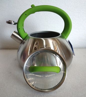 Чайник со свистком BOHMANN BH 9918 green - 3,0 л, Зеленый