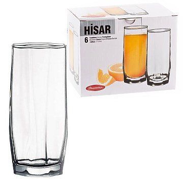 Набір склянок Pasabahce HISAR 42858 - 225 мл (6 предметів)