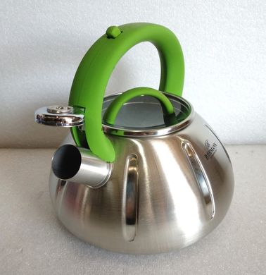 Чайник со свистком BOHMANN BH 9918 green - 3,0 л, Зеленый