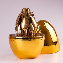 Набір столових приборів в формі Золотого Яйця - 24шт/нержавіюча сталь