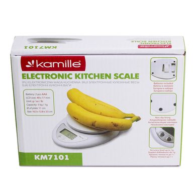 Кухонні ваги електронні Kamille на 5кг KM-7101