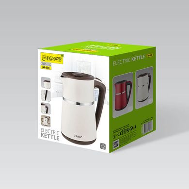 Электрический качественный недорогой чайник MR-030-BEIGE – 1.7л
