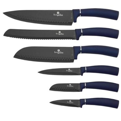 Набір ножів із нержавіючої сталі Berlinger Haus Metallic Line Aquamarine Edition BH-2526 - 7 предметів