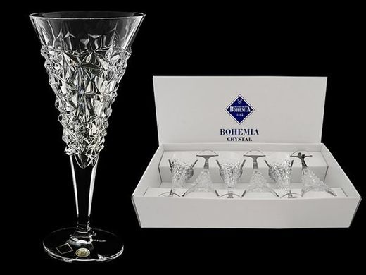 Набір бокалів для вина Bohemia Glacier 19J14/93K52/250 (250 мл, 6 шт)