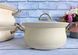 Набір посуду з антипригарним покриттям покриттям OMS 3042-Ivory - 9пр., Бежевий