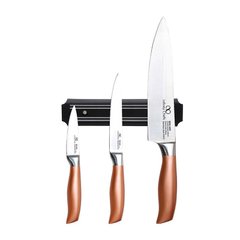 Набор ножей на планке Bergner BGIC-4500 - 4 пр, Металлик