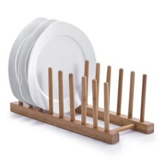 Стойка для посуды бамбуковая Zeller 25278 - 34x12.5x12 см