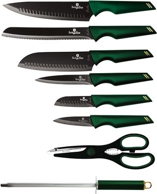 Набор ножей с подставкой Berlinger Haus Emerald Collection BH-2690 - 8 предметов
