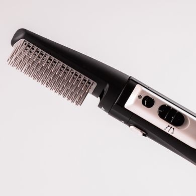 Фен стайлер для волосся 2 в 1 керамічний 1000 Вт 2 швидкості щітка фен Sokany JE-204