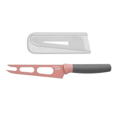 Кухонний ніж для сиру з покриттям у чохлі BergHOFF Leo (3950108) - 130 мм, Рожевий