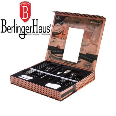 Набір столових приладів Berlinger Haus Black Royal Collection BH 2150 - 24 предмети