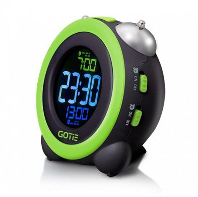 Годинник-будильник електронні GOTIE GBE-300Z - зелений
