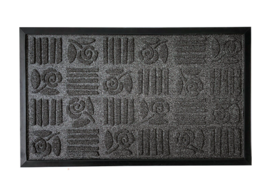 Брудозахисний килим на гумовій основі Політех DPP 720B - 750х450мм, темно-сірий, 45х73