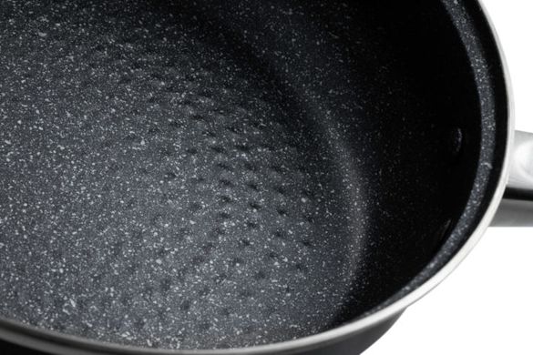 Набор посуды с ковшиком и сковородой-сотейником Edenberg EB-9980 – 12 предметов/чорний 9 слоев