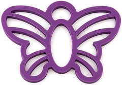 Подставка под горячее "бабочка" GIPFEL 0264 - 15.9х11.4х0.65см (фиолетовая)
