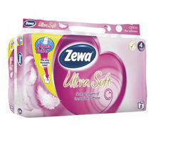 Туалетная бумага Zewa Ultra Soft 4 слоя 8 рулонов (7322540909425)