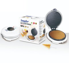 Вафельница для тонких вафель, рожков, трубочек Sonifer SF-6034 с регулировкой
