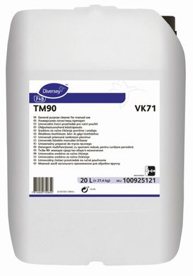 Універсальний рідкий засіб для ручного миття різних поверхонь на підприємствах харчової, молочної промисловості та на виробництві напоїв Diversey TM90 VK71 W678 100925121 - 20 л