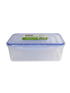 Набір герметичних контейнерів з кришками, для їжі та зберігання продуктів Kamille KM-20003 - 5 предметів (0,18 л, 0,4 л, 0,8 л, 1,2 л, 2,2 л)