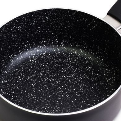 Набор посуды с мраморным покрытием Kamille KM-0616MR - 3 предмета, (сковорода и ковш с крышкой)
