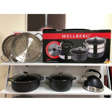 Набор кухонной посуды Wellberg WB-3317 - 7 предметов