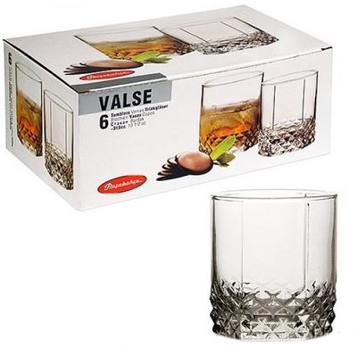 Набір склянок для віскі VALSE Pasabahce 42945 - 307 мл, 6 шт