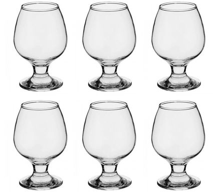 Набор бокалов для коньяка Pasabahce Bistro 44483 - 250 мл, 6 шт